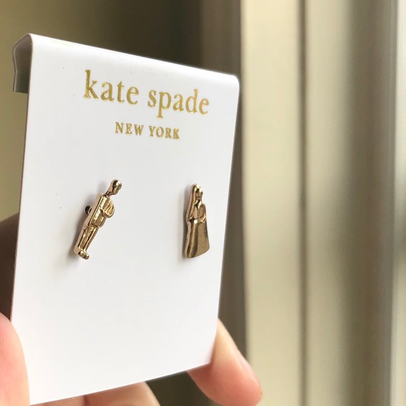 Kate Spade Bride and Groom Stud Earrings - Picture 2 of 4